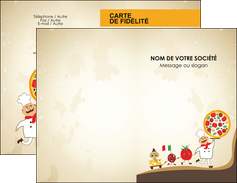 personnaliser maquette carte de visite pizzeria et restaurant italien pizza pizzeria pizzaiolo MFLUOO19262