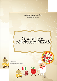 imprimer flyers pizzeria et restaurant italien pizza pizzeria pizzaiolo MIDCH19270