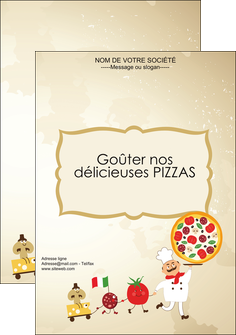 exemple affiche pizzeria et restaurant italien pizza pizzeria pizzaiolo MIFCH19274