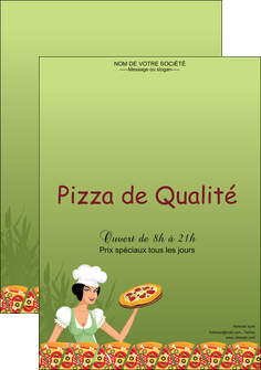faire modele a imprimer affiche pizzeria et restaurant italien pizza portions de pizza plateau de pizza MIFBE19338