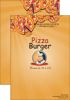 imprimerie affiche pizzeria et restaurant italien pizza portions de pizza plateau de pizza MLGI19344