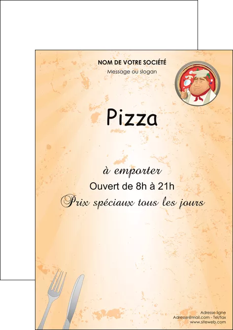 creer modele en ligne flyers pizzeria et restaurant italien pizza plateau plateau de pizza MLGI19392