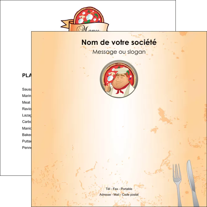 creer modele en ligne flyers pizzeria et restaurant italien pizza plateau plateau de pizza MID19398