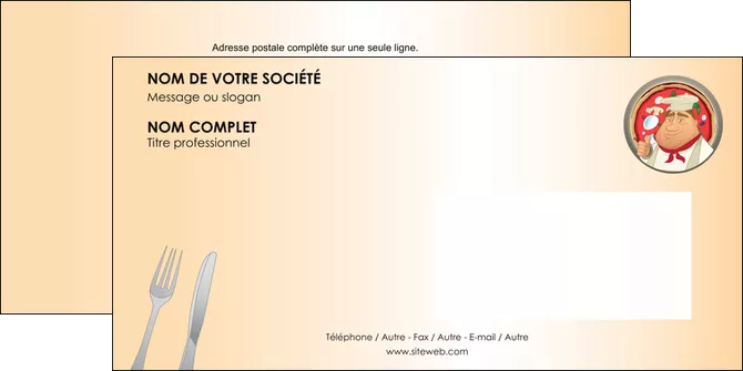 impression enveloppe pizzeria et restaurant italien pizza plateau plateau de pizza MLGI19402
