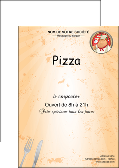 imprimerie flyers pizzeria et restaurant italien pizza plateau plateau de pizza MIF19404