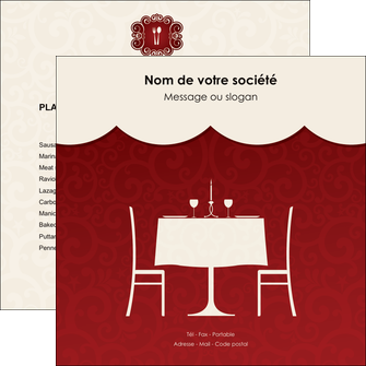 imprimer flyers metiers de la cuisine restaurant restauration pictogramme pour restaurant MIDCH19446