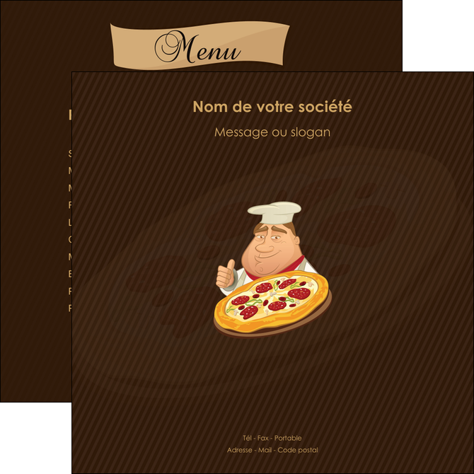 modele flyers pizzeria et restaurant italien pizza plateau plateau de pizza MMIF19490