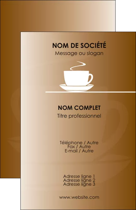 creation graphique en ligne carte de visite bar et cafe et pub cafe salon de the cafeteria MLGI19538