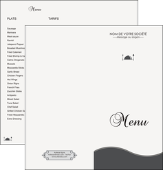 cree depliant 2 volets  4 pages  restaurant restaurant restauration restaurateur MIFCH19576