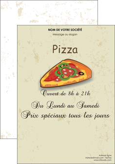 personnaliser maquette flyers pizzeria et restaurant italien pizza pizzeria restaurant pizza MLGI19604