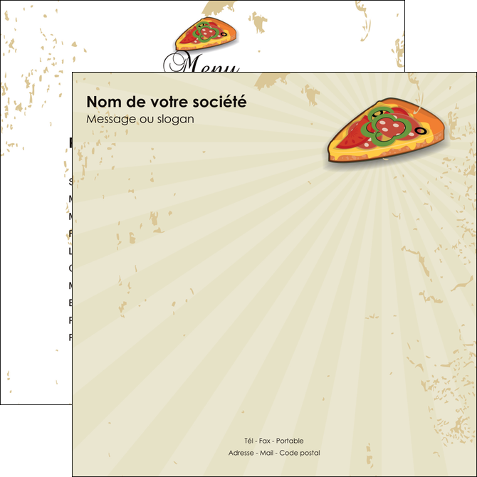 modele flyers pizzeria et restaurant italien pizza pizzeria restaurant pizza MLGI19606