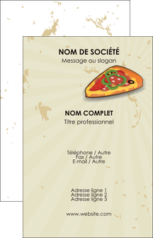 imprimer carte de visite pizzeria et restaurant italien pizza pizzeria restaurant pizza MLGI19608