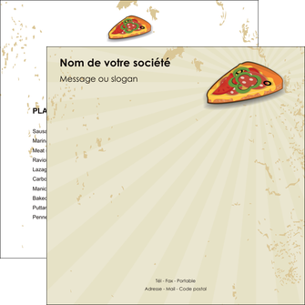 personnaliser maquette flyers pizzeria et restaurant italien pizza pizzeria restaurant pizza MLGI19610