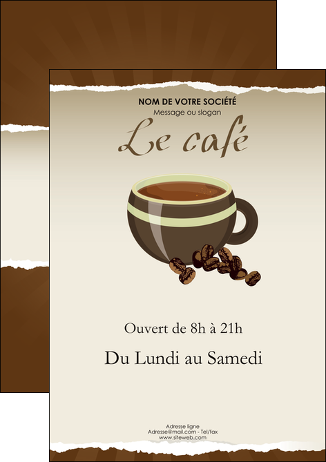 faire flyers bar et cafe et pub cafe salon de the cafe chaud MLGI19640