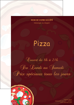 creation graphique en ligne flyers pizzeria et restaurant italien pizza plateau plateau de pizza MIS19650