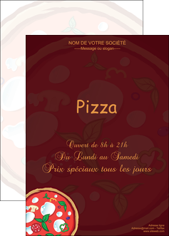 imprimer affiche pizzeria et restaurant italien pizza plateau plateau de pizza MIF19666