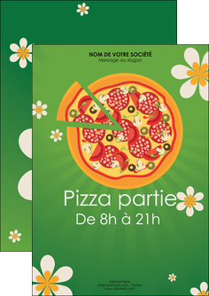 personnaliser maquette flyers pizzeria et restaurant italien pizza pizzeria pizzaiolo MMIF19756