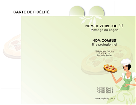 creer modele en ligne carte de visite pizzeria et restaurant italien pizza plateau plateau de pizza MID19770