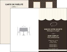 exemple carte de visite restaurant restaurant restauration table de restaurant MIS19840