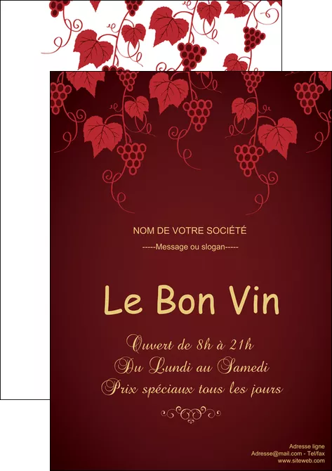 modele affiche vin commerce et producteur raisins grappe de raisins culture de raisins MLGI19900