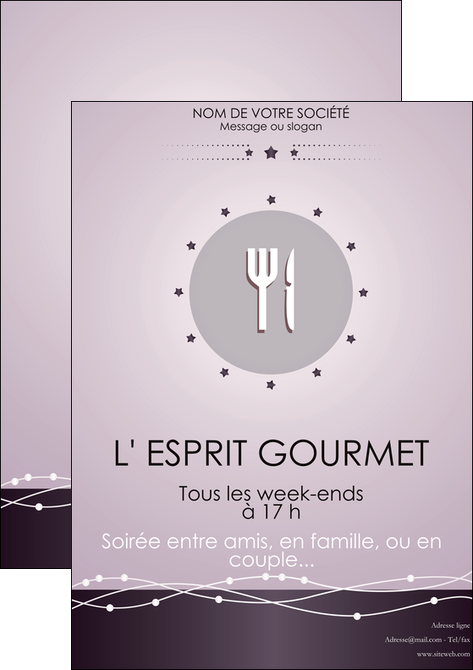 imprimer affiche restaurant restaurant restauration restaurateur MIF20154