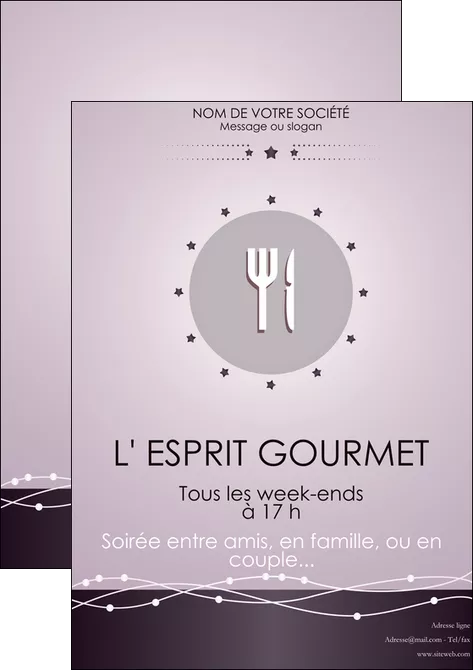 imprimer affiche restaurant restaurant restauration restaurateur MLGI20154