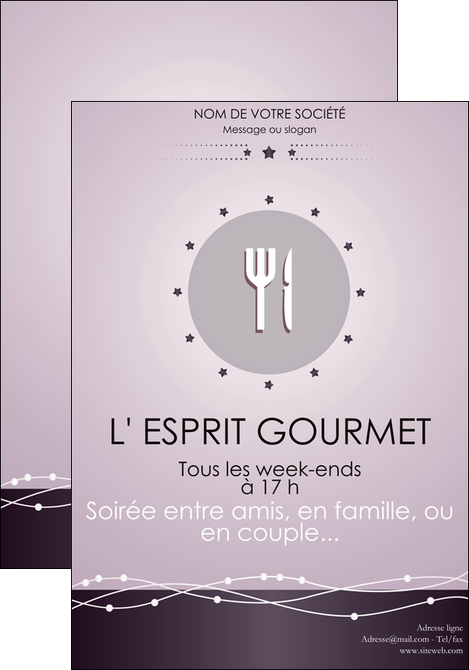 imprimerie affiche restaurant restaurant restauration restaurateur MIF20168
