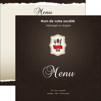 personnaliser maquette flyers restaurant restaurant restauration restaurateur MIFCH20200