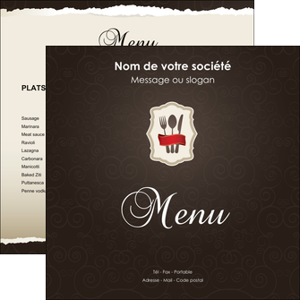 creation graphique en ligne flyers restaurant restaurant restauration restaurateur MFLUOO20204