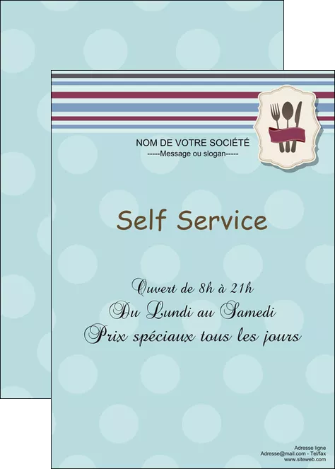 faire modele a imprimer affiche restaurant restaurant restauration restaurateur MIFCH20254