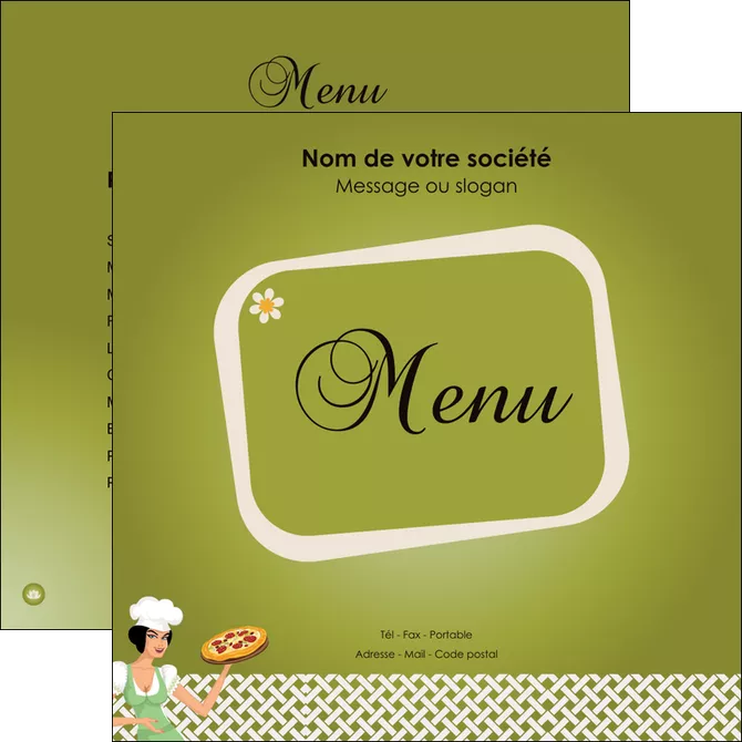 imprimerie flyers pizzeria et restaurant italien pizza plateau plateau de pizza MLGI20264