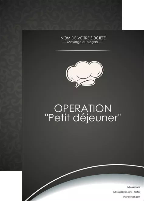 exemple affiche restaurant restaurant restauration restaurateur MLGI20308