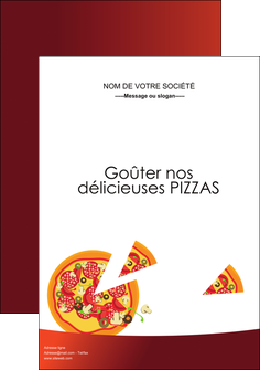 personnaliser maquette affiche pizzeria et restaurant italien pizza pizzeria service pizza MLGI20384