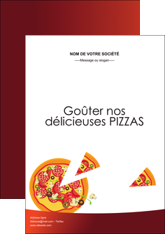 faire modele a imprimer flyers pizzeria et restaurant italien pizza pizzeria service pizza MLGI20398