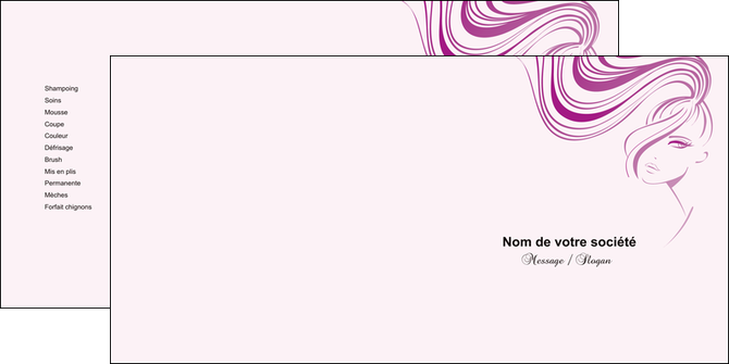 impression depliant 2 volets  4 pages  institut de beaute cheveux soin des cheveux coiffure MLGI20458