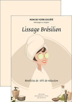 maquette en ligne a personnaliser flyers soins beaute esthetique salon de beaute MLGI20632