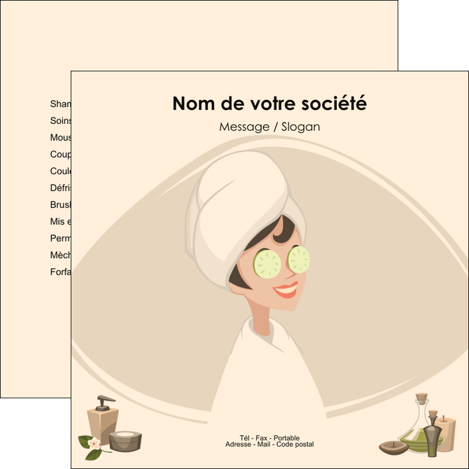 cree flyers institut de beaute beaute esthetique salon de beaute MLGI20638