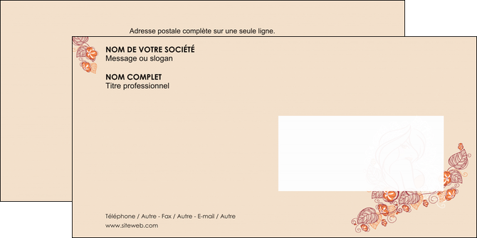 personnaliser modele de enveloppe institut de beaute beaute cheveux salon de coiffure MLGI20654