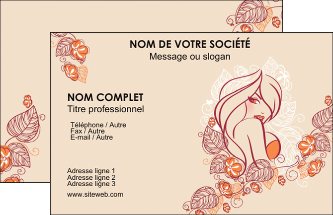creer modele en ligne carte de visite institut de beaute beaute cheveux salon de coiffure MLGI20660