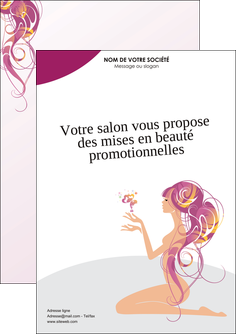 maquette en ligne a personnaliser flyers institut de beaute beaute femme beaute feminine MLGI20864