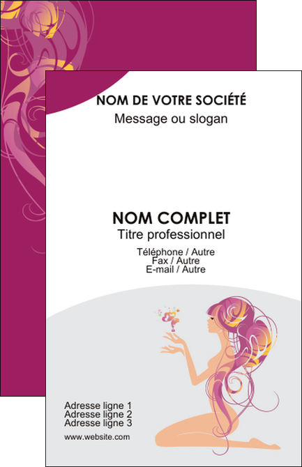 faire carte de visite institut de beaute beaute femme beaute feminine MLGI20872