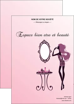 faire modele a imprimer flyers cosmetique beaute salon de beaute institut de beaute MLGI20986