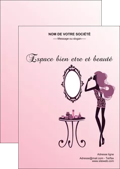exemple flyers cosmetique beaute salon de beaute institut de beaute MLGI21002