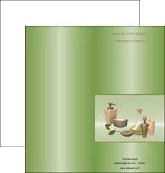 imprimer depliant 2 volets  4 pages  institut de beaute beaute soins bien etre MLGI21278