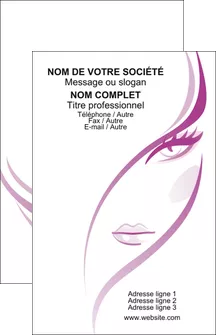 maquette en ligne a personnaliser carte de visite institut de beaute coiffure coiffeuse salon de coiffure MLGI21324