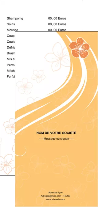 modele flyers institut de beaute coiffure coiffeuse salon de coiffure MLGI21714