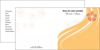 exemple depliant 2 volets  4 pages  institut de beaute coiffure coiffeuse salon de coiffure MLGI21718