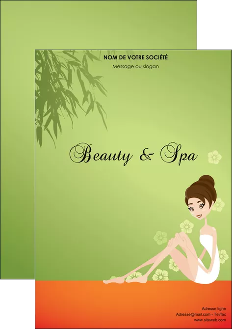 exemple flyers centre esthetique  beaute soins centre de beaute MIS22054