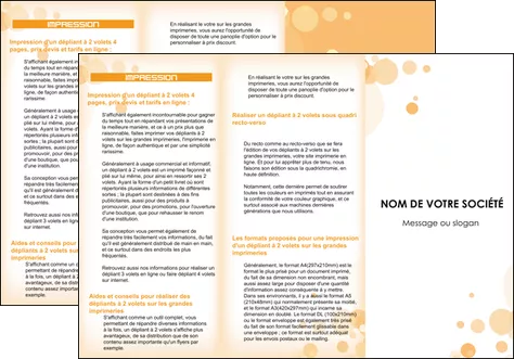 faire depliant 3 volets  6 pages  abstrait design texture MID22122