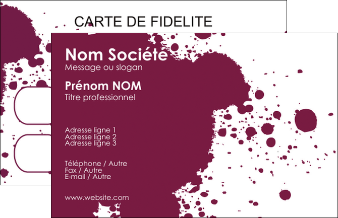 faire modele a imprimer carte de visite design abstrait artistique MLIP22168